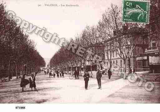 Ville de VALENCE, carte postale ancienne