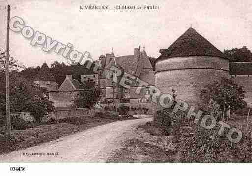 Ville de VEZELAY, carte postale ancienne