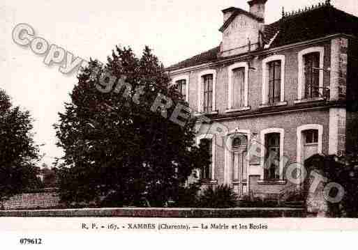 Ville de XAMBES, carte postale ancienne