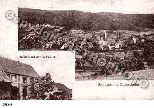 Ville de ZITTERSHEIM, carte postale ancienne