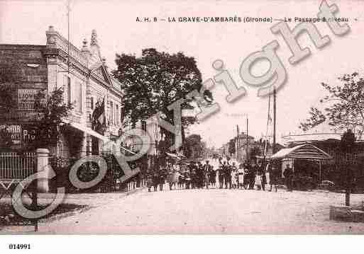 Ville de AMBARESETLAGRAVE, carte postale ancienne