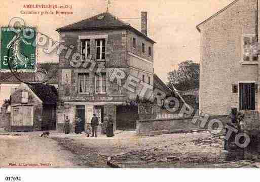 Ville de AMBLEVILLE, carte postale ancienne