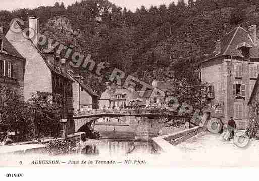 Ville de AUBUSSON, carte postale ancienne