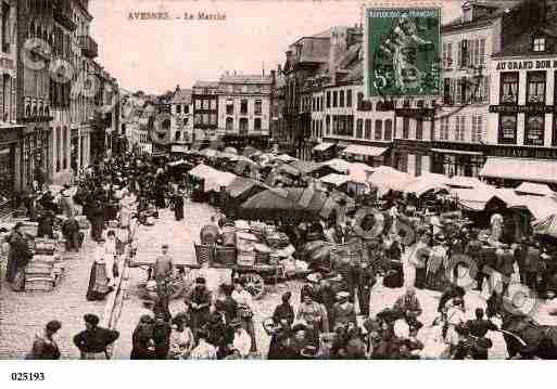 Ville de AVESNESSURHELPE, carte postale ancienne