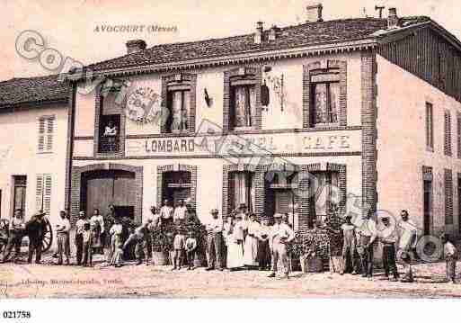 Ville de AVOCOURT, carte postale ancienne