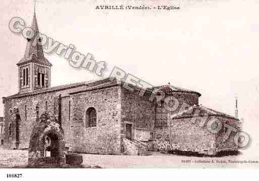 Ville de AVRILLE, carte postale ancienne