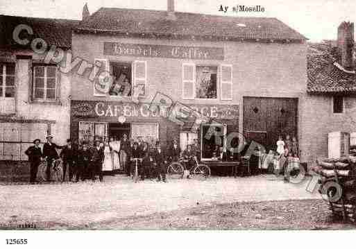 Ville de AYSURMOSELLE, carte postale ancienne