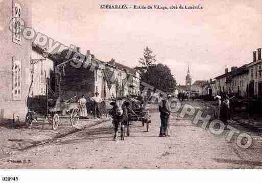 Ville de AZERAILLES, carte postale ancienne