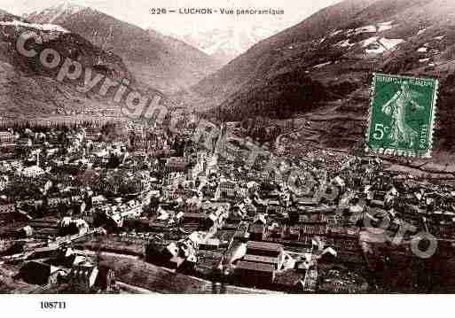 Ville de BAGNERESDELUCHON, carte postale ancienne