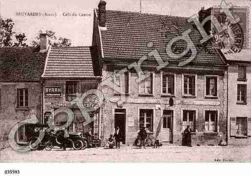 Ville de BEUVARDES, carte postale ancienne