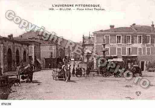 Ville de BILLOM, carte postale ancienne