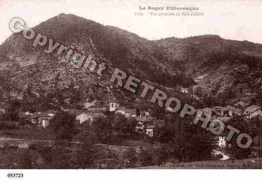 Ville de BOLOZON, carte postale ancienne