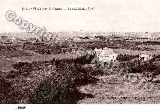 Ville de CARPENTRAS, carte postale ancienne Ville de CARPENTRAS, carte postale ancienne