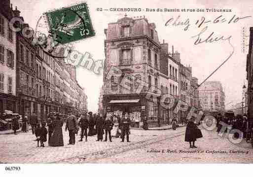 Ville de CHERBOURG, carte postale ancienne