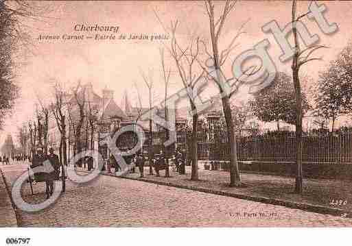 Ville de CHERBOURG, carte postale ancienne