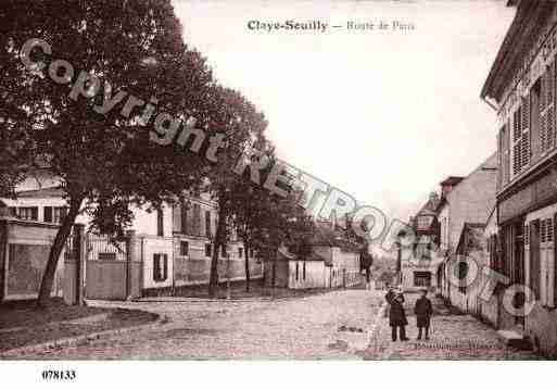 Ville de CLAYESOUILLY, carte postale ancienne