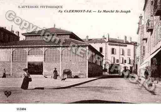 Ville de CLERMONTFERRAND, carte postale ancienne