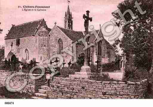 Ville de CLOHARSFOUESNANT, carte postale ancienne Ville de CLOHARSFOUESNANT, carte postale ancienne