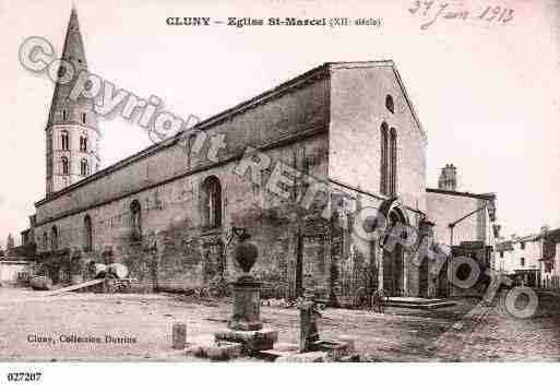 Ville de CLUNY, carte postale ancienne