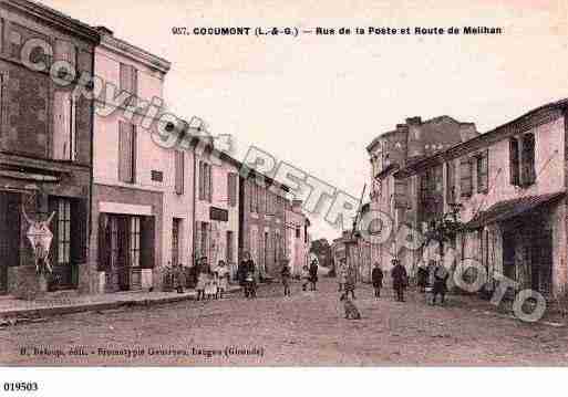 Ville de COCUMONT, carte postale ancienne