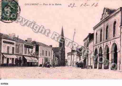 Ville de COCUMONT, carte postale ancienne