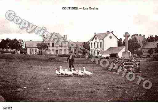 Ville de COLTINES, carte postale ancienne