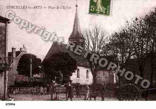 Ville de CORCELLESLESARTS, carte postale ancienne