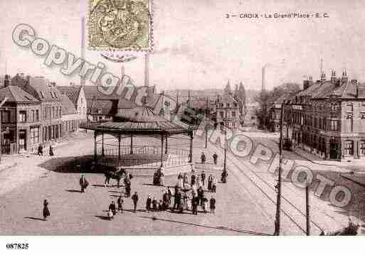 Ville de CROIX, carte postale ancienne