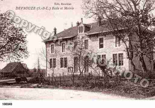 Ville de DEVROUZE, carte postale ancienne