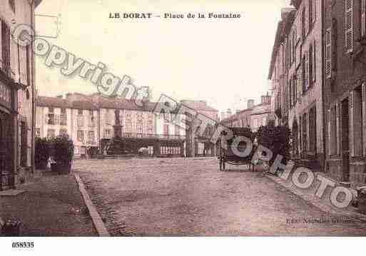 Ville de DORAT(LE), carte postale ancienne