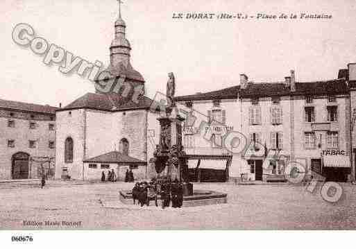 Ville de DORAT(LE), carte postale ancienne