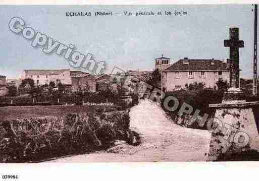 Ville de ECHALAS, carte postale ancienne Ville de ECHALAS, carte postale ancienne