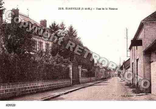 Ville de EGREVILLE, carte postale ancienne