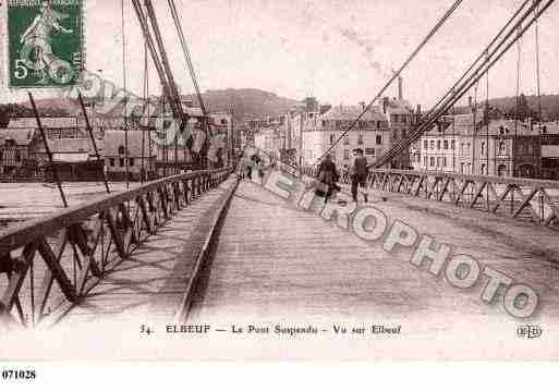 Ville de ELBEUF, carte postale ancienne