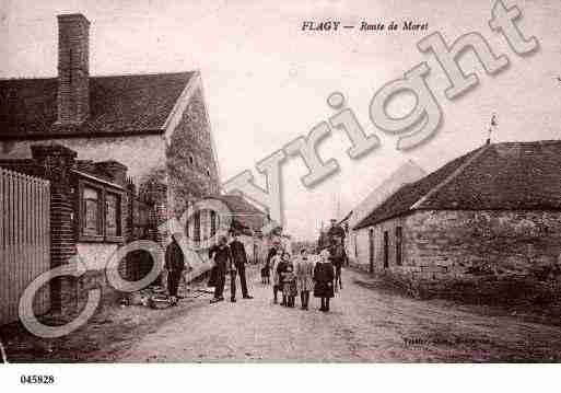 Ville de FLAGY, carte postale ancienne