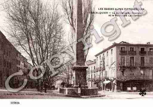 Ville de FORCALQUIER, carte postale ancienne