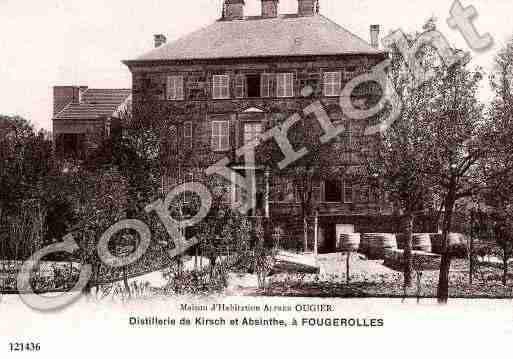 Ville de FOUGEROLLES, carte postale ancienne