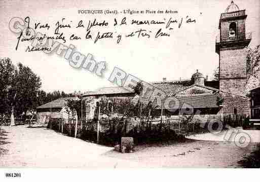 Ville de FOURQUES, carte postale ancienne