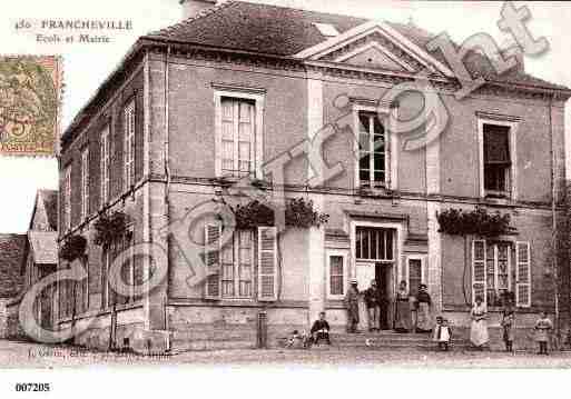 Ville de FRANCHEVILLE, carte postale ancienne