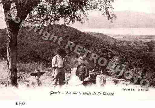 Ville de GASSIN, carte postale ancienne