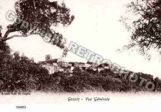 Ville de GASSIN, carte postale ancienne