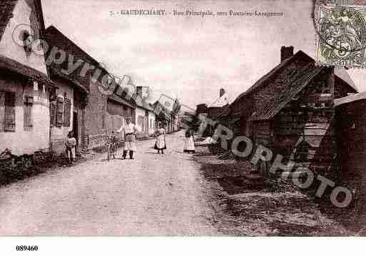 Ville de GAUDECHART, carte postale ancienne