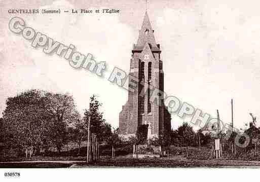 Ville de GENTELLES, carte postale ancienne