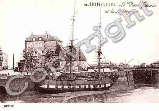 Ville de HONFLEUR, carte postale ancienne