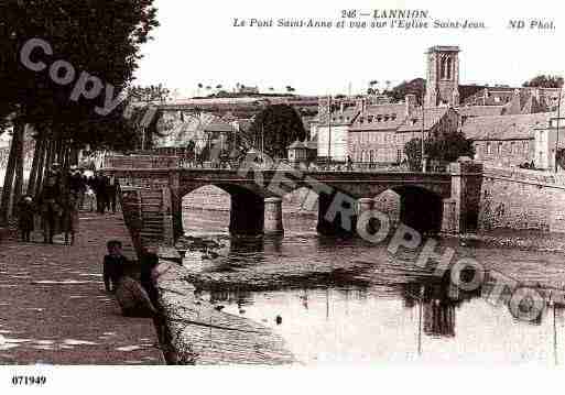 Ville de LANNION, carte postale ancienne