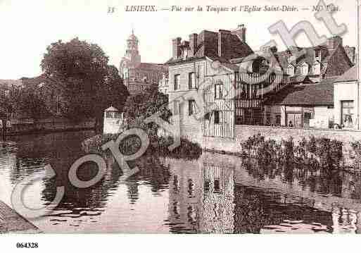 Ville de LISIEUX, carte postale ancienne