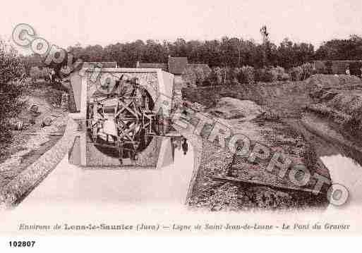 Ville de LONSLESAUNIER, carte postale ancienne