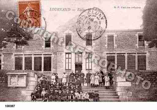 Ville de LOURNAND, carte postale ancienne