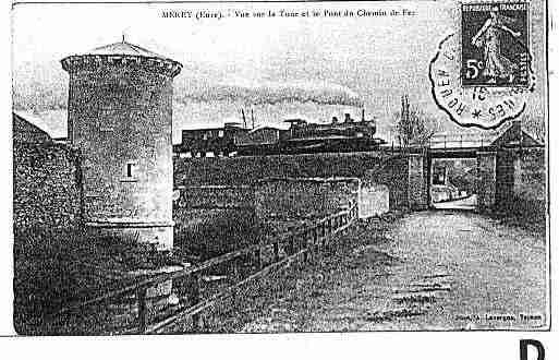 Ville de MEREY, carte postale ancienne