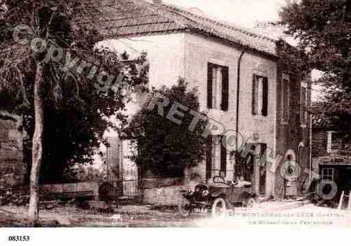 Ville de MONTAGNACSURLEDE, carte postale ancienne